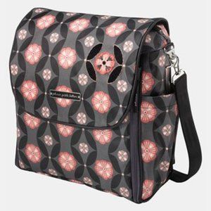 Petunia Pickle Bottom Boxy Glazed Backpack Diaper Bag - Pink, Black, Grey Floral